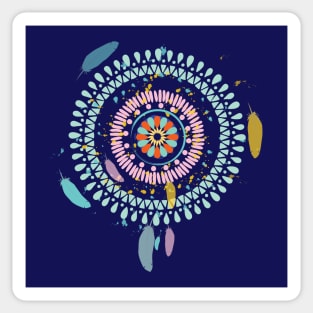 Feather Boho Mandala Sticker